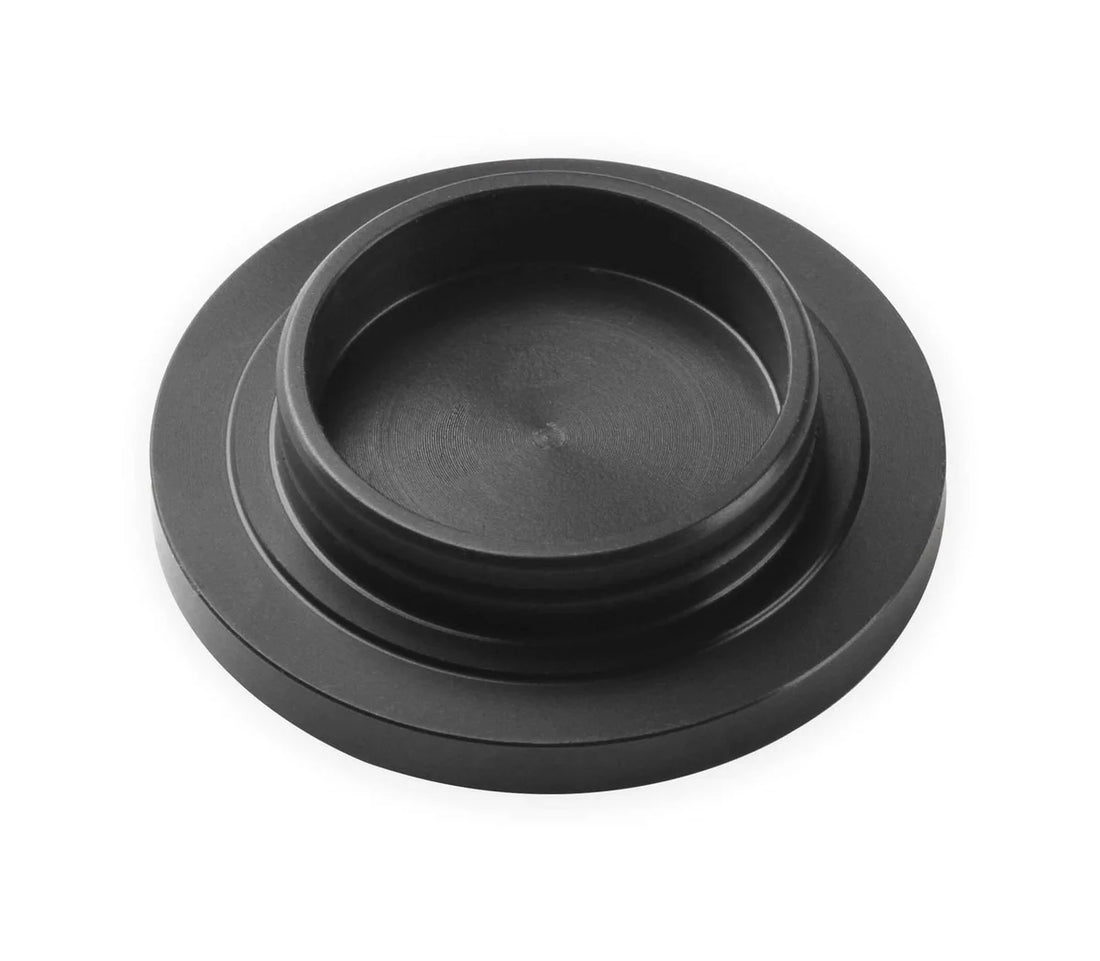 Holley Alternator Pulley Cover Black 97-187 - Installation View