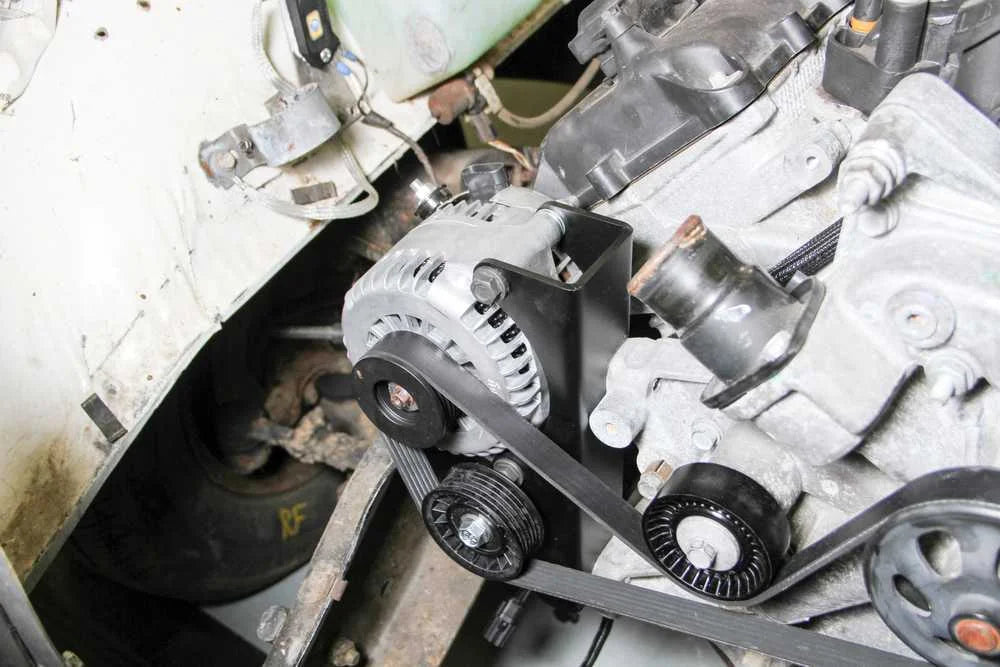 Holley Alternator Relocation Bracket - Fits Holley Alternator 97-368 fits 1966-2004 Dodge / Plymouth - Additional View 12