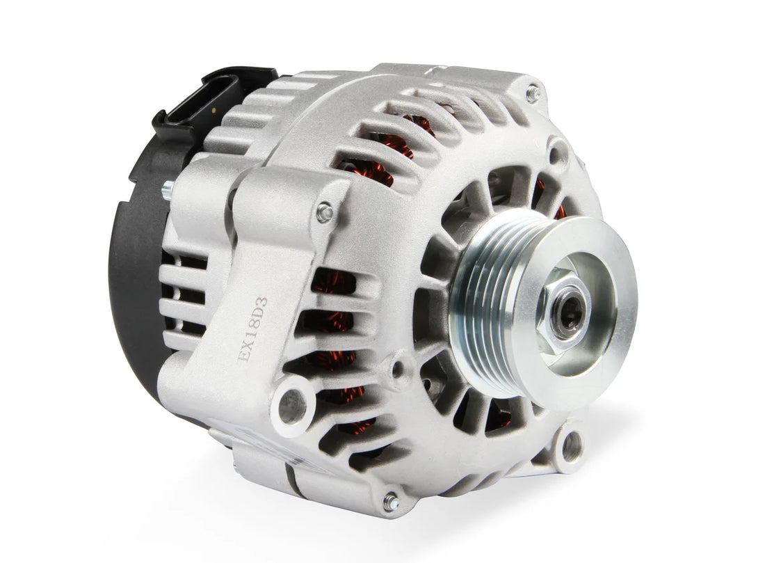 Holley Alternator with 105 Amp Capability - Back View