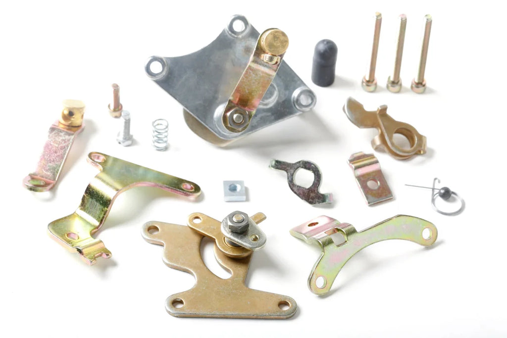 Holley Aluminum Manual Choke Conversion Kit - Shiny