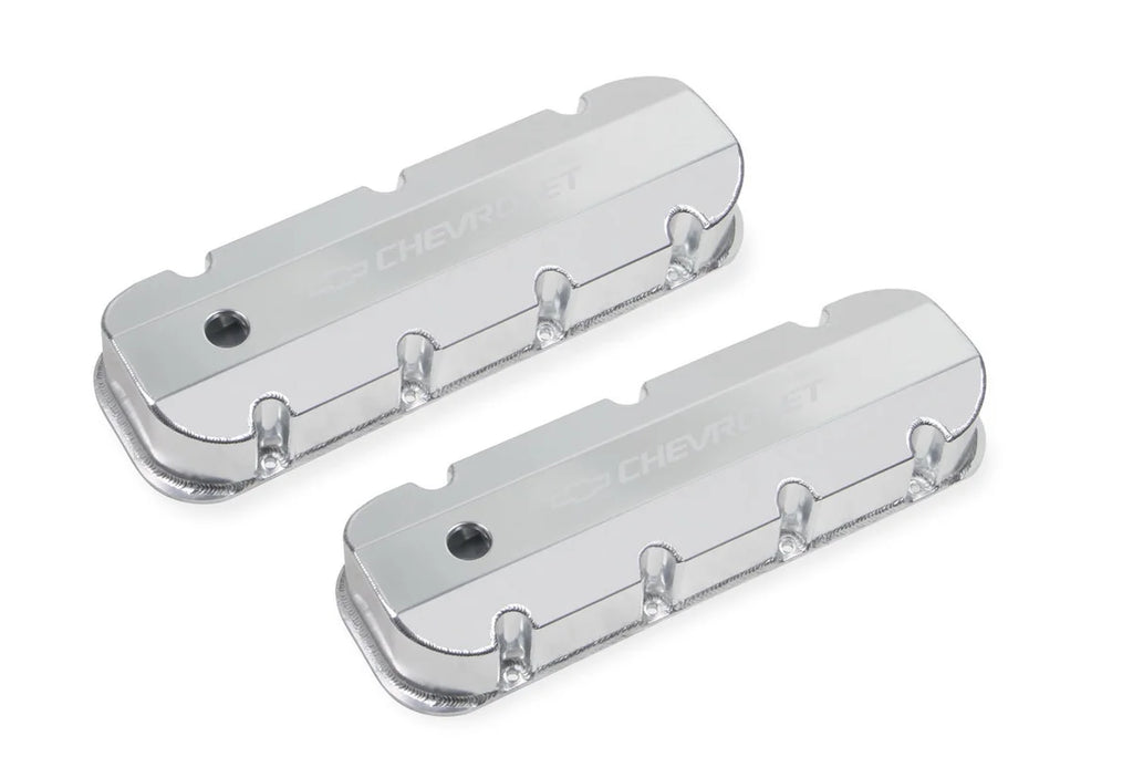 Holley - BBC - Fabricated Aluminum - Silver 241-280 - Side View