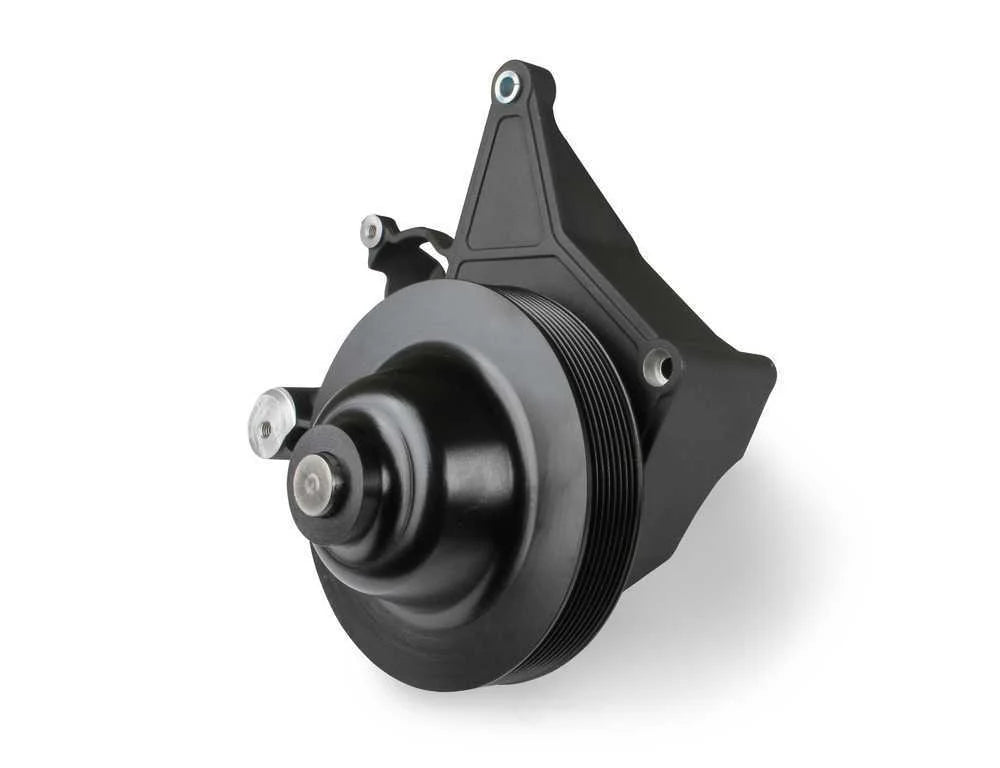 Holley BRACKET KIT P/S LONG SPACER NATURAL-BLACK FINISH 97-252BK fits LT4-W - Back View