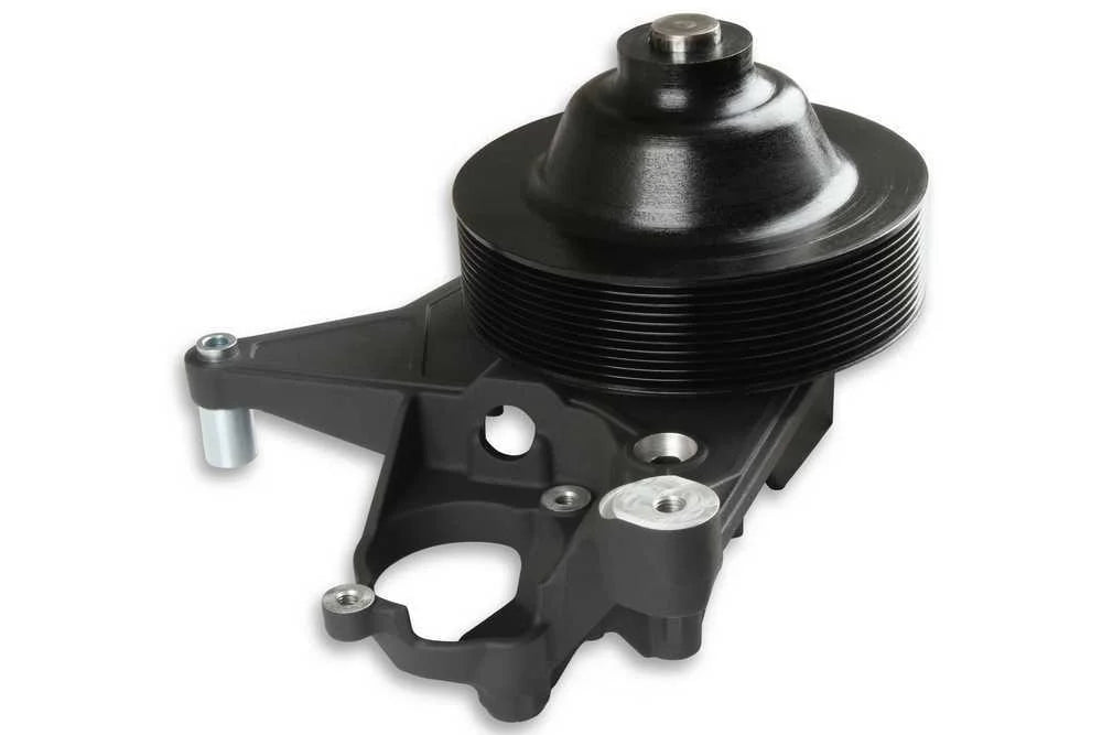 Holley BRACKET KIT P/S LONG SPACER NATURAL-BLACK FINISH 97-334BK fits LT5-W - Side View