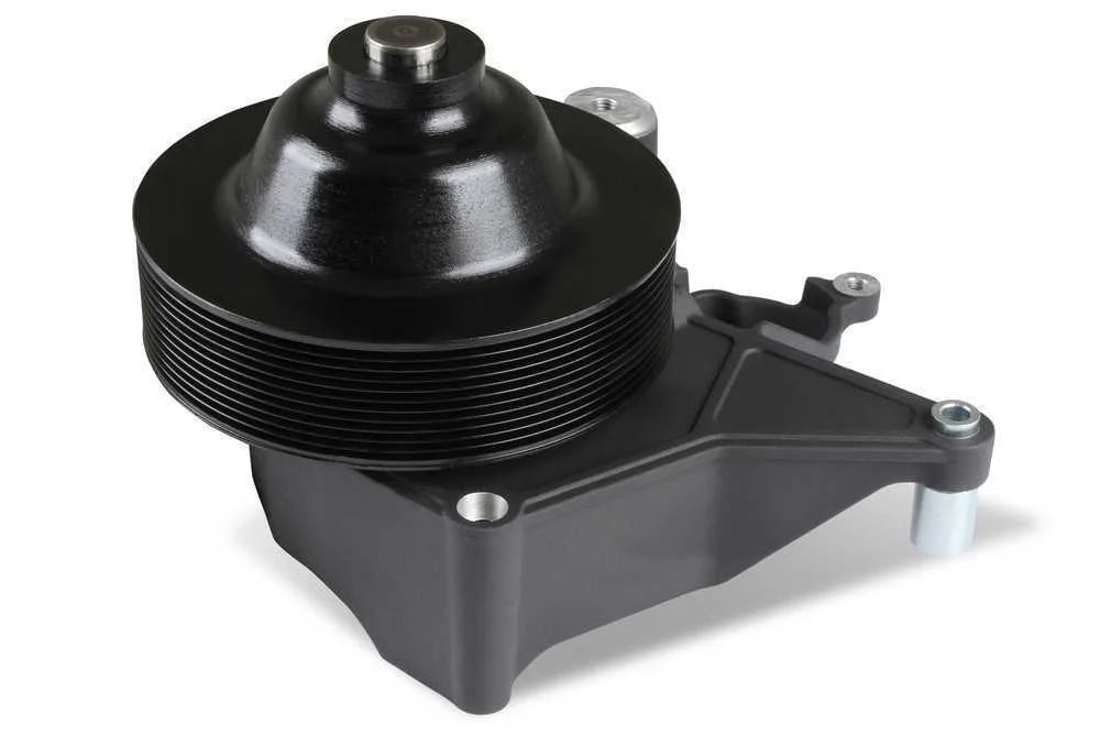 Holley BRACKET KIT P/S LONG SPACER NATURAL-BLACK FINISH 97-334BK fits LT5-W - Back View
