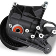 Load image into Gallery viewer, Holley BRACKET KIT P/S LONG SPACER NATURAL-BLACK FINISH 97-334BK fits LT5-W - Installation View