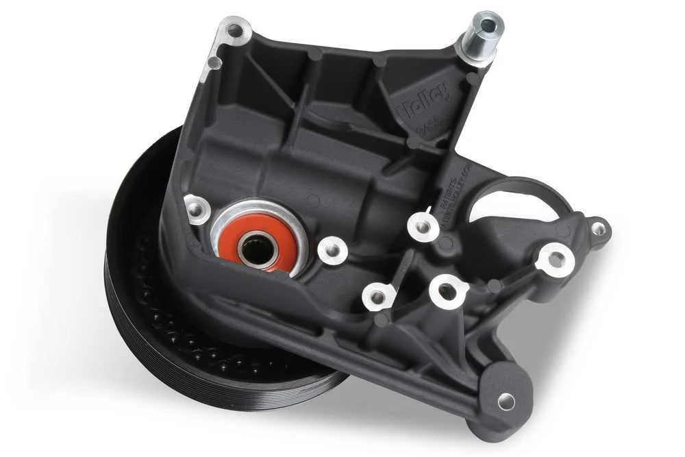 Holley BRACKET KIT P/S LONG SPACER NATURAL-BLACK FINISH 97-334BK fits LT5-W - Installation View