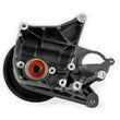 Load image into Gallery viewer, Holley BRACKET KIT P/S SHORT SPACER NATURAL-BLACK FINISH 97-253BK fits LT4-W - Installation View