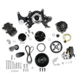 Load image into Gallery viewer, Holley Big Block Chevy Mid-Mount Complete Accessory System- Black Finish 20-242BK - Back View