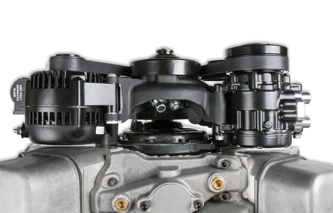 Holley Big Block Chevy Mid-Mount Complete Accessory System- Natural Finish 20-242 - Additional View 5