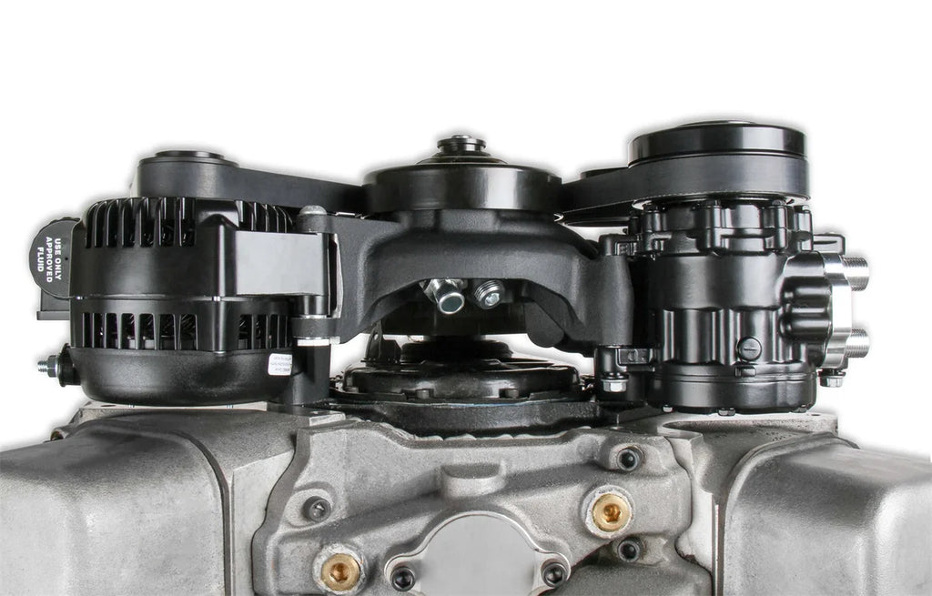 Holley Big Block Chevy Mid-Mount Complete Accessory System- Natural Finish 20-242 - Additional View 5