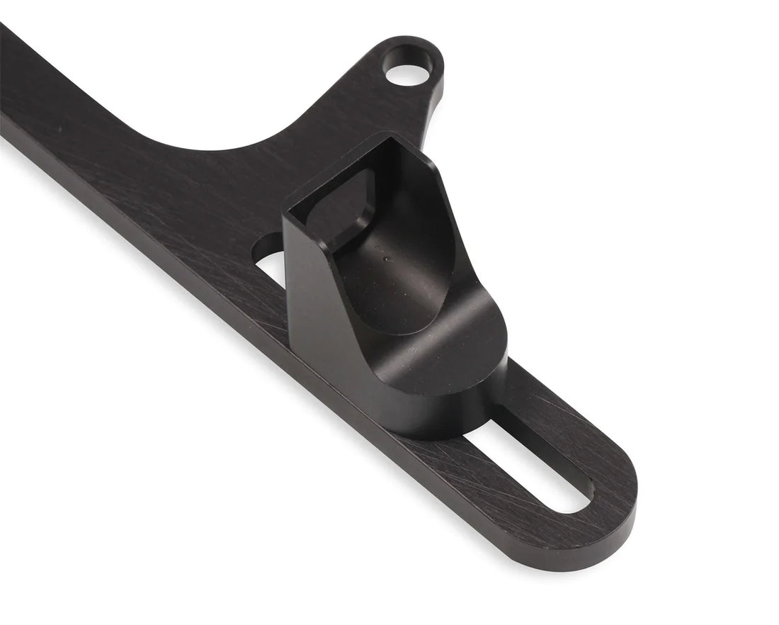 Holley Billet Aluminum Throttle Cable Bracket for 4500 with LOKAR cable 20-267 - Detail View