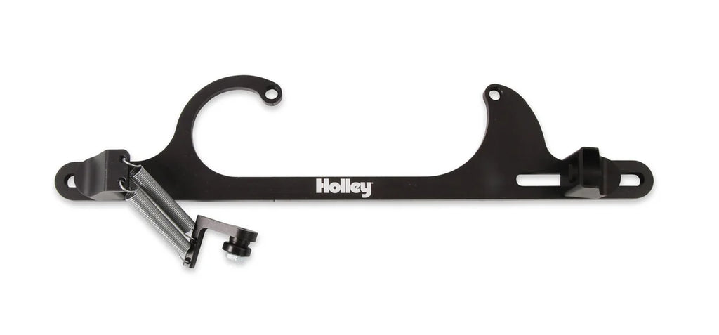 Holley Billet Aluminum Throttle Cable Bracket for GM cable 20-112 - Back View