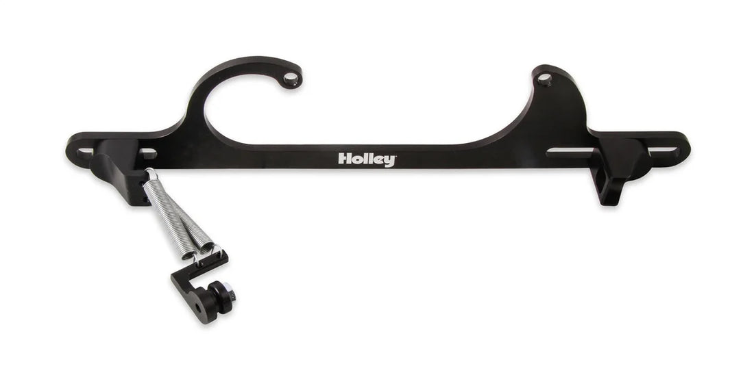 Holley Billet Aluminum Throttle Cable Bracket for GM cable 20-112 - Installation View