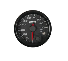 Load image into Gallery viewer, Holley Black 2-1/16&quot; Oil Pressure 10-100 psi-Holley logo 26-601 - Main Product View