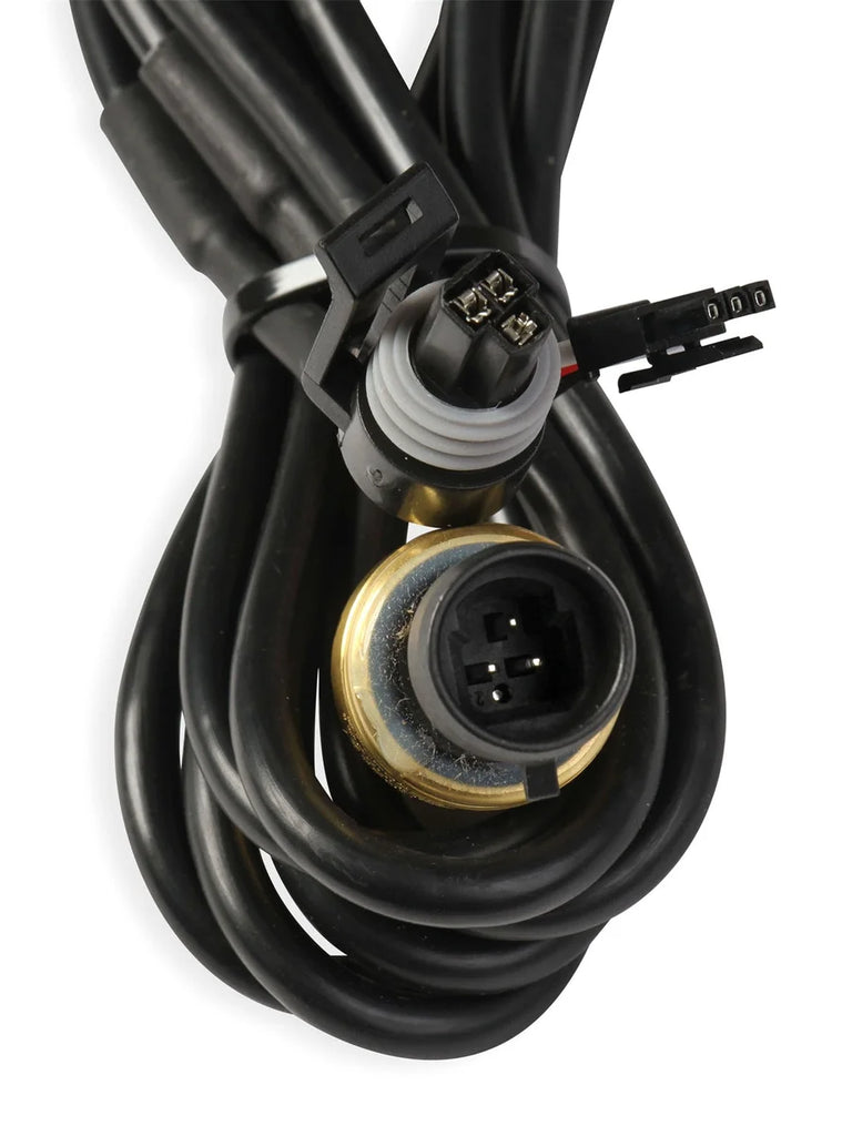 Holley Black 2-1/16" Oil Pressure 10-100 psi-Holley logo 26-601 - Installation View