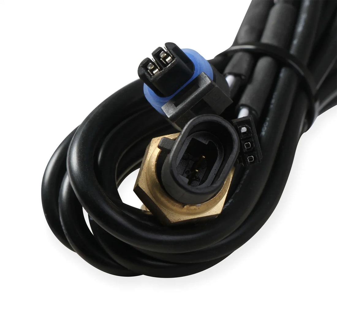 Holley Black 2-1/16" Transmission Temperature 60-260°F-Holley logo 26-605 - Installation View