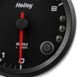 Load image into Gallery viewer, Holley Black 3-3/8" Tachometer 0-8K Standalone w/ Internal Shiftlight-Holley logo 26-615 - Side View