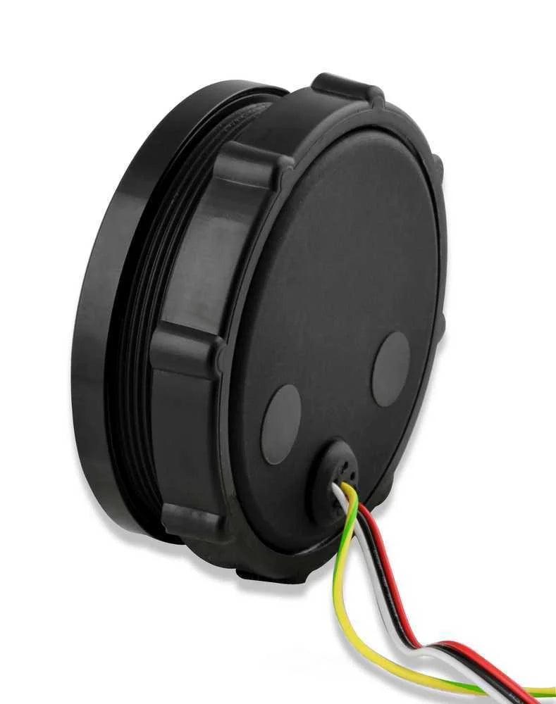 Holley Black 3-3/8" Tachometer 0-8K Standalone w/ Internal Shiftlight-Holley logo 26-615 - Back View