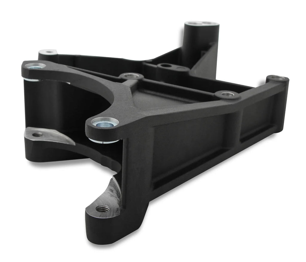 Holley Black Alt, P/S & A/C- Fits Sanden SD508 or SD7 Comp. - Back View