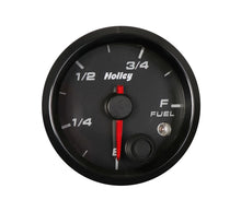 Load image into Gallery viewer, Holley Black Face 2-1/16&quot; Fuel Level Gauge-Holley logo 26-614 - Main Product View