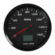 Load image into Gallery viewer, Holley Black Face, 3-3/8" 160 MPH GPS Speedometer (with Odometer) 26-612 - Main Product View
