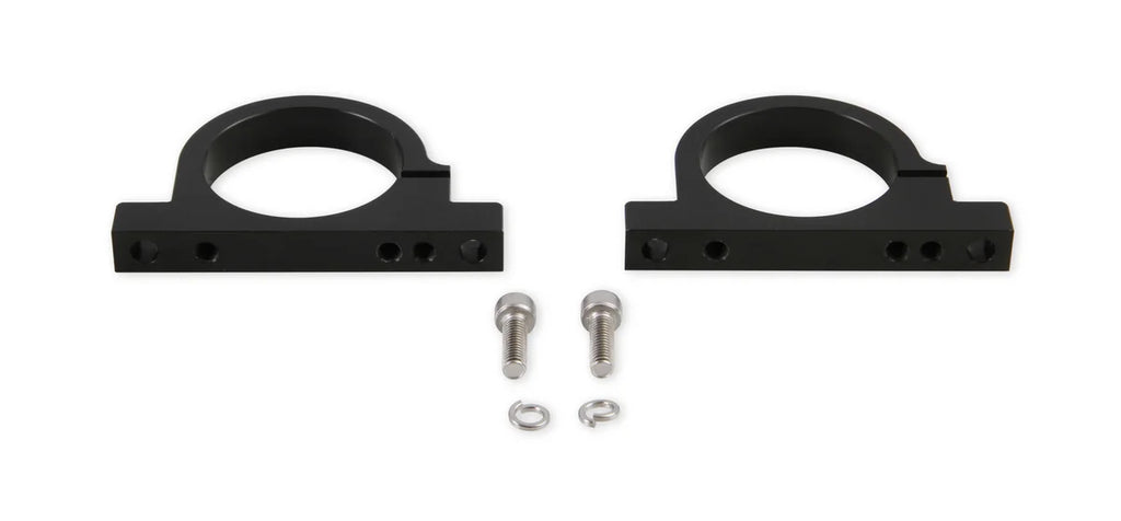 Holley Black Mounting Bracket for HP Billet Fuel Filters - Side View