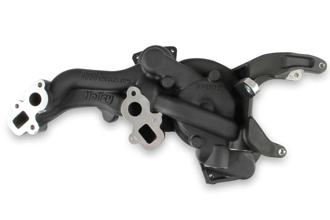Holley Bracket Kit GM LT4 Dry System. Black 97-251BK - Side View