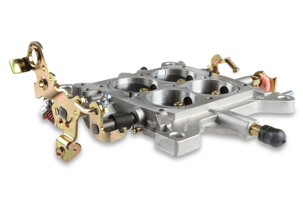 Holley Carburetor Base Plate Assembly for Holley 4150 series; 650 CFM double pumper - Side View