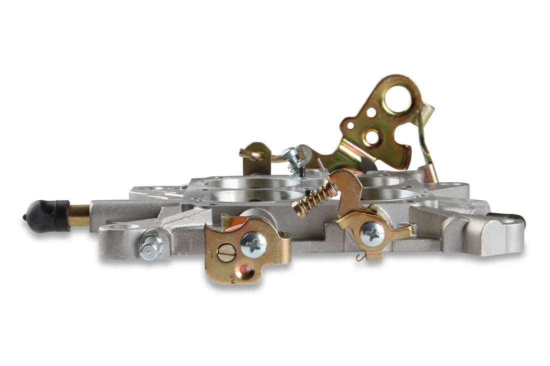 Holley Carburetor Base Plate Assembly for Holley 4150 series; 650 CFM double pumper - Installation View