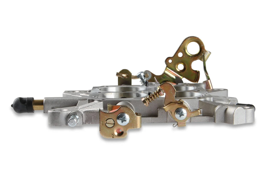Holley Carburetor Base Plate Assembly for Holley 4150 series; 650 CFM double pumper - Installation View