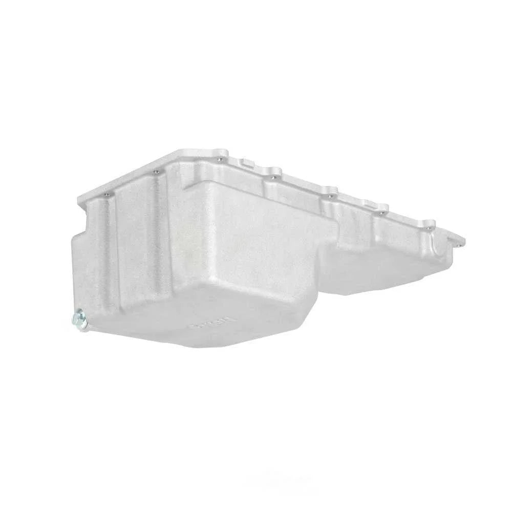 Holley Cast Aluminum Rear Sump Oil Pan - Coyote Swap 302-47 fits 1979-2004 Ford Mustang / Mercury Capri - Side View