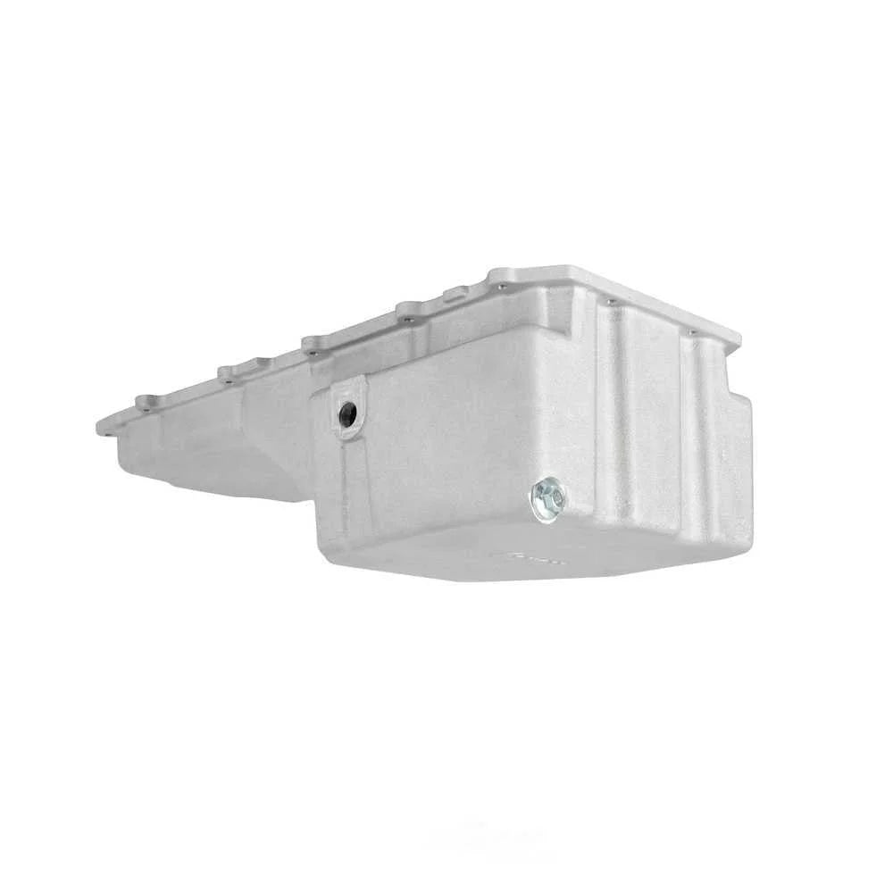 Holley Cast Aluminum Rear Sump Oil Pan - Coyote Swap 302-47 fits 1979-2004 Ford Mustang / Mercury Capri - Back View