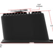 Load image into Gallery viewer, Holley Cast Aluminum Tall M/T Valve Cover for BBC Engines, Satin Black Machined Finish 241-152 - Back View