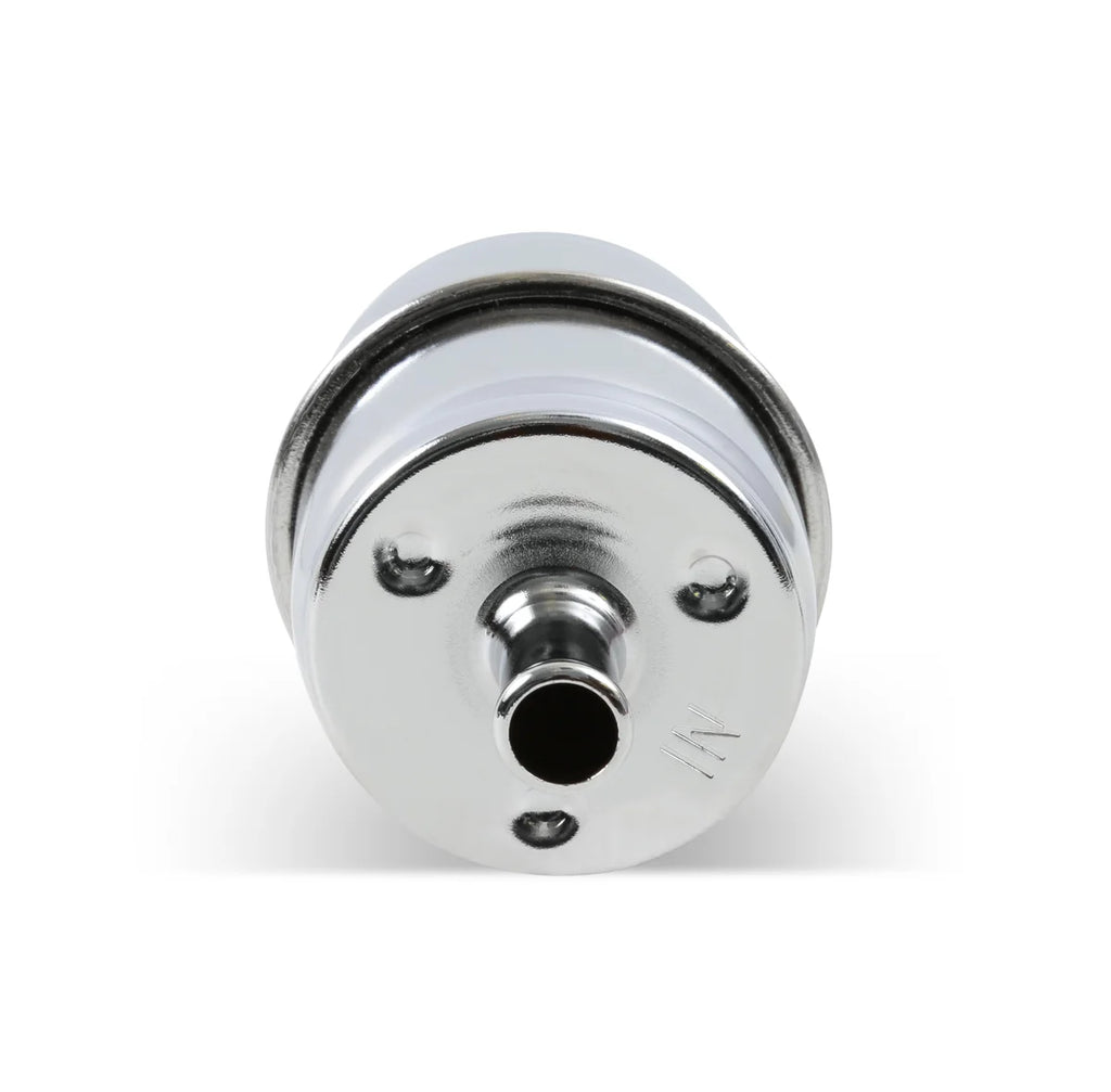 Holley Chrome Fuel Filter - Side View
