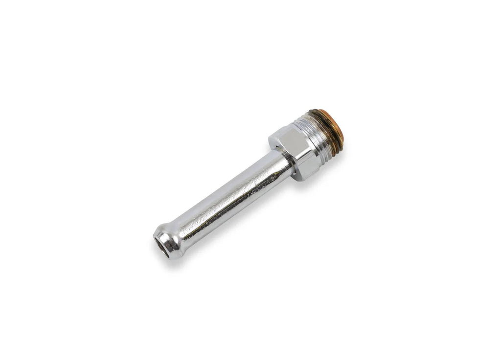 Holley Chrome Universal straight fitting 3/8" hose to 5/8"-18 inverted flare - Main Product View