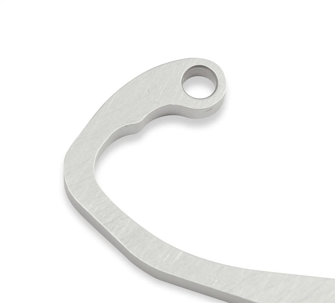 Holley Clear Anodized Billet Regulator bracket for 4150/4160 carburetors 20-259 - Side View