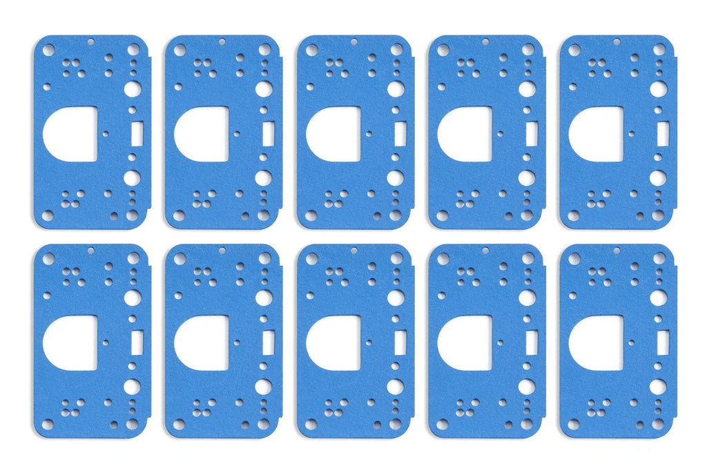 Holley Dominator 3 Circuit Metering Block Gasket 10-PK 108-198
