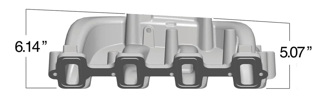 Holley Holley Dual Plane Intake - GM LS1/LS2/LS6 - Black 300-130BK - Side View