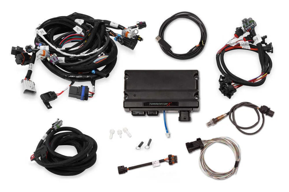 Holley EFI 24x Crank - 1x Cam - EV1 Injectors - USB / CAN Tuning Cable 550-903T - Side View