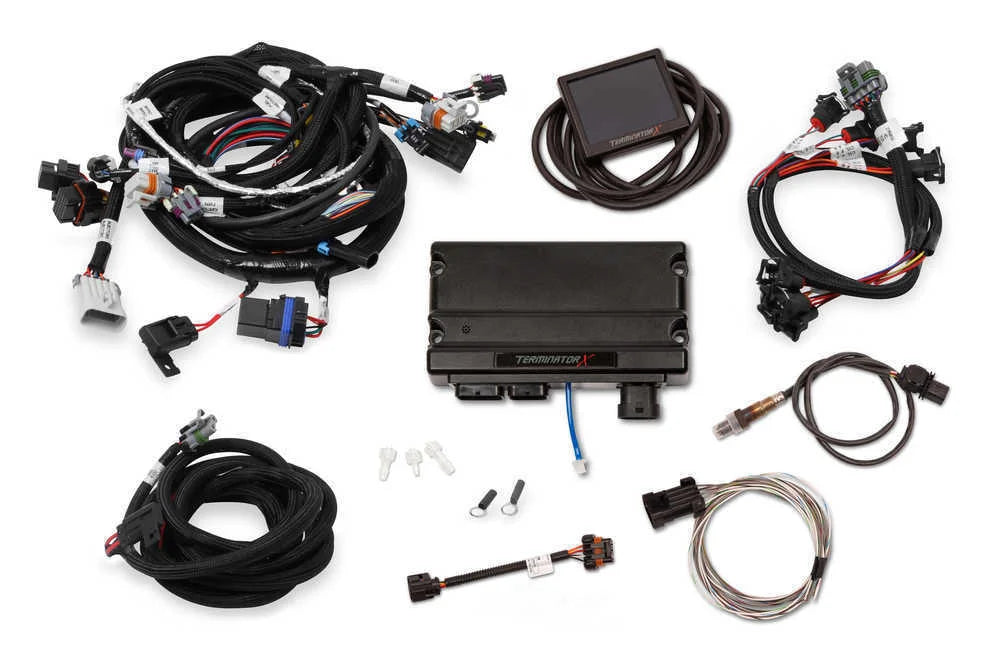 Holley EFI 24x Crank - 1x Cam - EV6 Injectors - USB / CAN Tuning Cable 550-909T - Back View