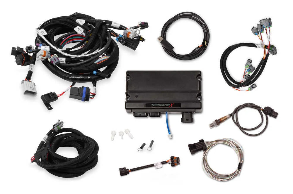Holley EFI 24x Crank - 1x Cam - EV6 Injectors - USB / CAN Tuning Cable 550-909T - Installation View