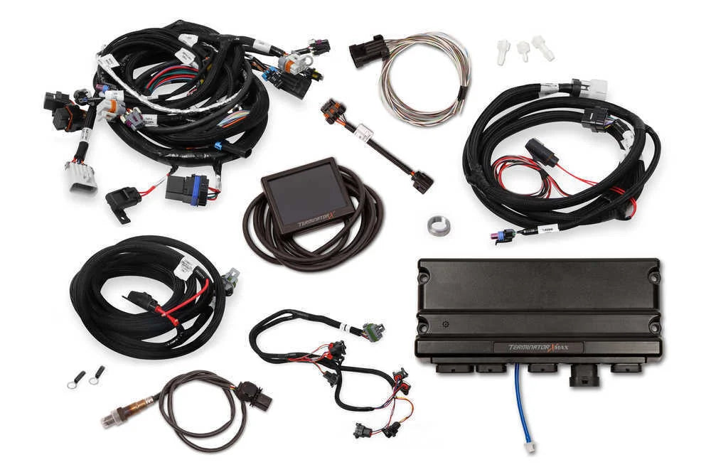 Holley EFI 58x Crank - 4x Cam - EV1 Injectors - Transmission Control - 3.5 in. Touchscreen 550-920 - Installation View