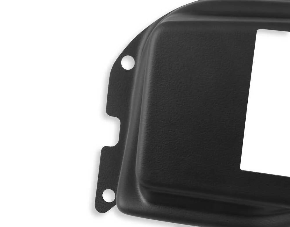 Holley EFI 6.86" Black Dash Panel 553-406 fits 1987-1993 Ford Mustang - Side View