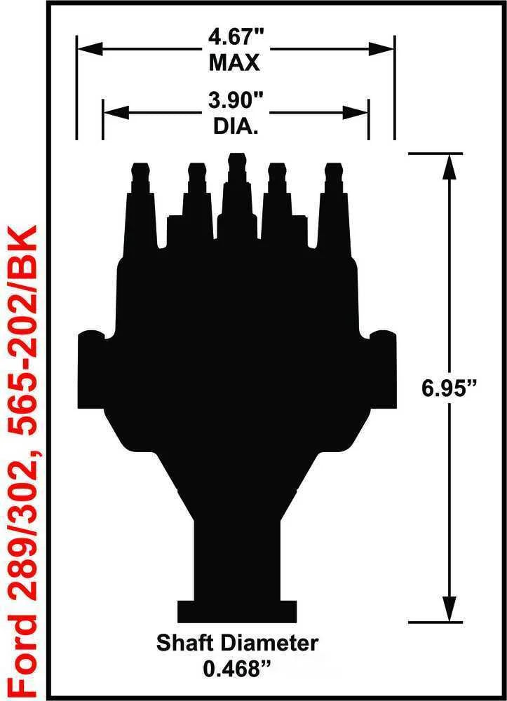 Holley EFI Dual Sync Distributor 565-202 fits Ford 302 - Installation View