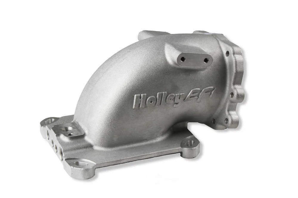 Holley EFI EFI Throttle Body Intake Elbow 4150 300-240F fits Ford - Side View