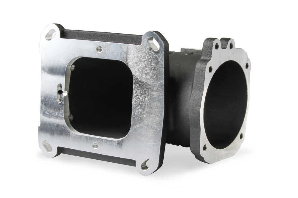 Holley EFI EFI Throttle Body Intake Elbow 4150 - Black Finish 300-240FBK fits Ford - Additional View 8