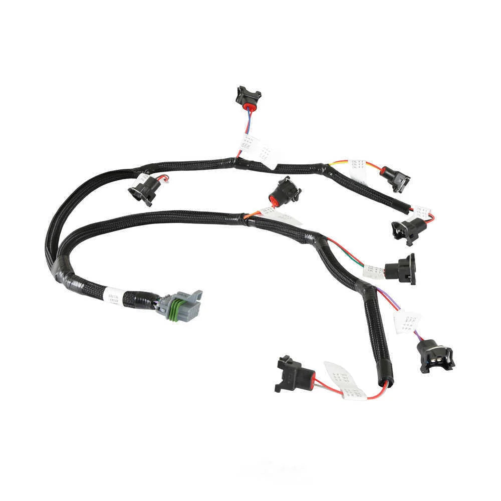 Holley EFI Evenly Spaced Injector Harness for Jetronic "Bosch EV1" Style Injectors 558-213 fits Ford V8 - Side View