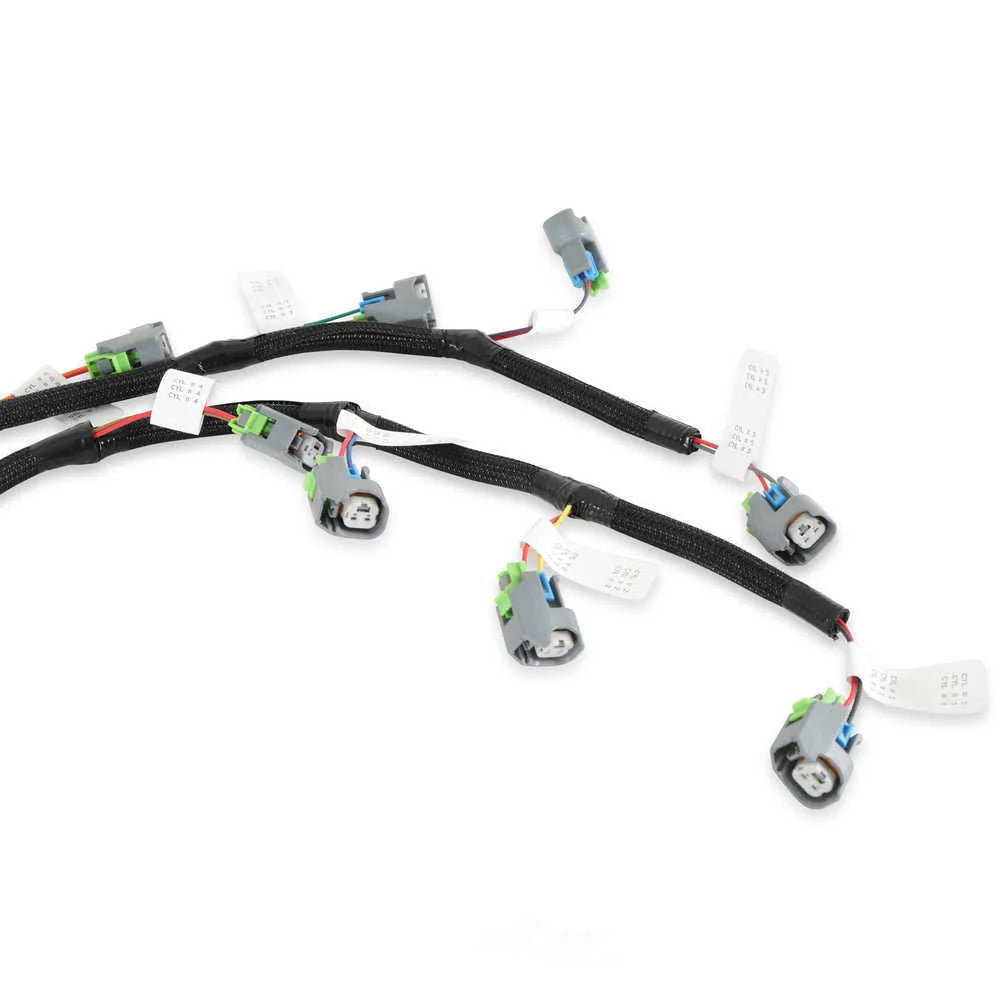 Holley EFI Evenly Spaced Injector Harness for USCAR / EV6 Style Injectors 558-212 fits Ford V8 - Installation View