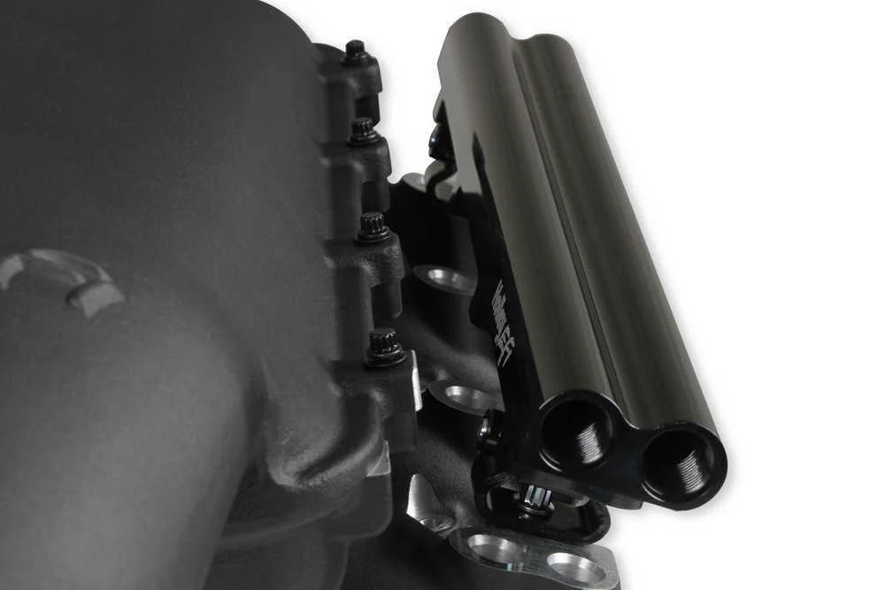 Holley EFI Holley Lo-Ram Manifold Kit Dual Injector- Black 300-683BK fits GM LS3 / L92 - Additional View 11