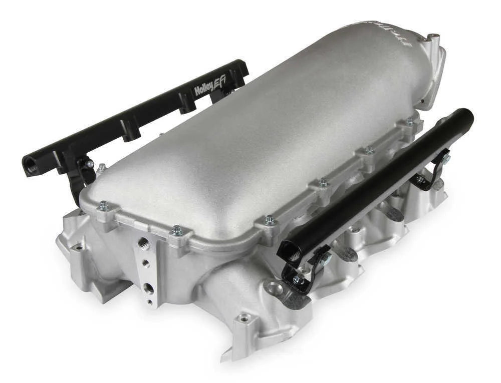 Holley EFI Holley Lo-Ram Manifold Kit Single Injector- Satin 300-679 fits GM LS3 / L92 - Additional View 5